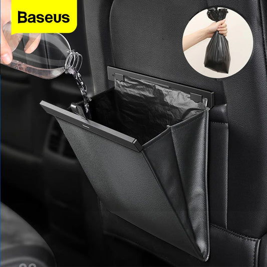 USER-X Baseus Auto Organizer Rücksitz Lagerung Tasche Magnetische Auto Tasche Halter Auto Zubehör Auto Papierkorb Mülleimer Mülleimer