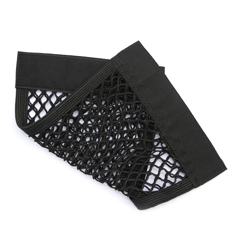 Auto Hinten Stamm Mesh Organizer Auto Hinten Sitz Zurück Verstauen Aufräumen Netzwerk Tasche Stamm Elastische Klett Tasche Auto Organisatoren