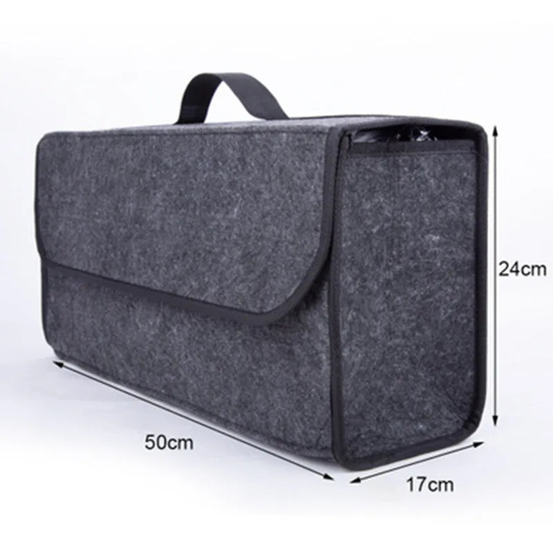 Auto Lagerung Reisetasche Weichen Woll Filz Auto Trunk Organizer Auto Lagerung Box Tasche Feuerfeste Verstauen Aufräumen Paket Decke Werkzeug