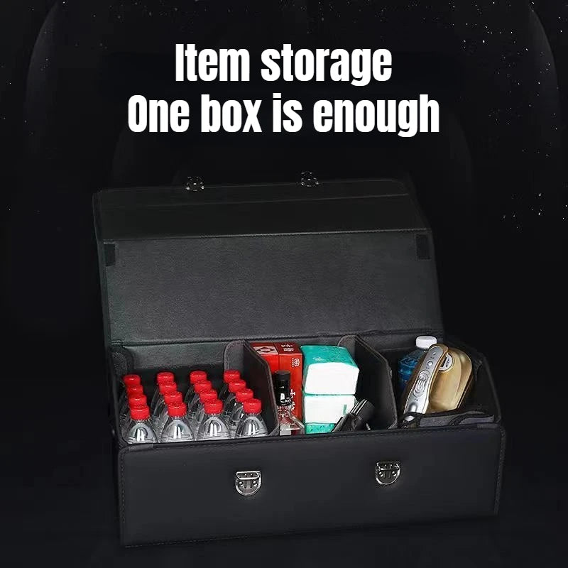 Atsafepro 65l Organizer für die Aufbewahrung von Kofferraum kästen und die Reinigung von Autozubehör Innen fahrzeug liefert Zubehör für das Auto