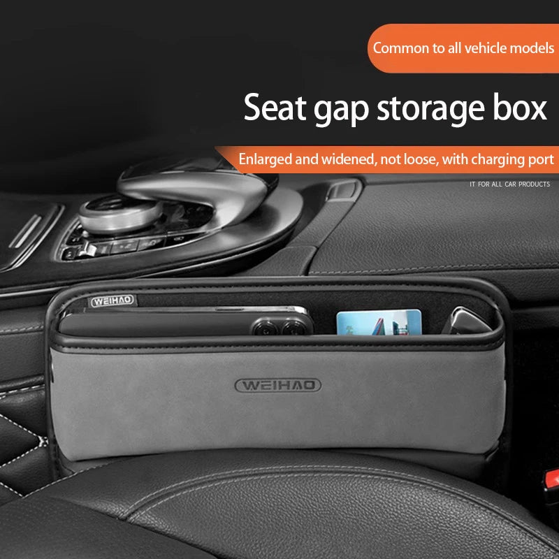 Auto zubehör Autos itz Spalt box 2 stücke Aufbewahrung sbox Sitz Seiten tasche Leder Autos itz Lücke Veranstalter Auto Vordersitz Auto Aufbewahrung ph