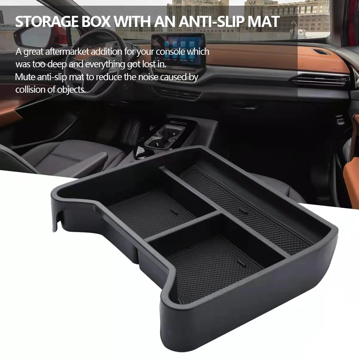 Auto Mittel konsole Armlehne Aufbewahrung sbox Verkleidungen Tablett für Volkswagen vw id.4 id4 id 4 Crozz Interieur Organizer