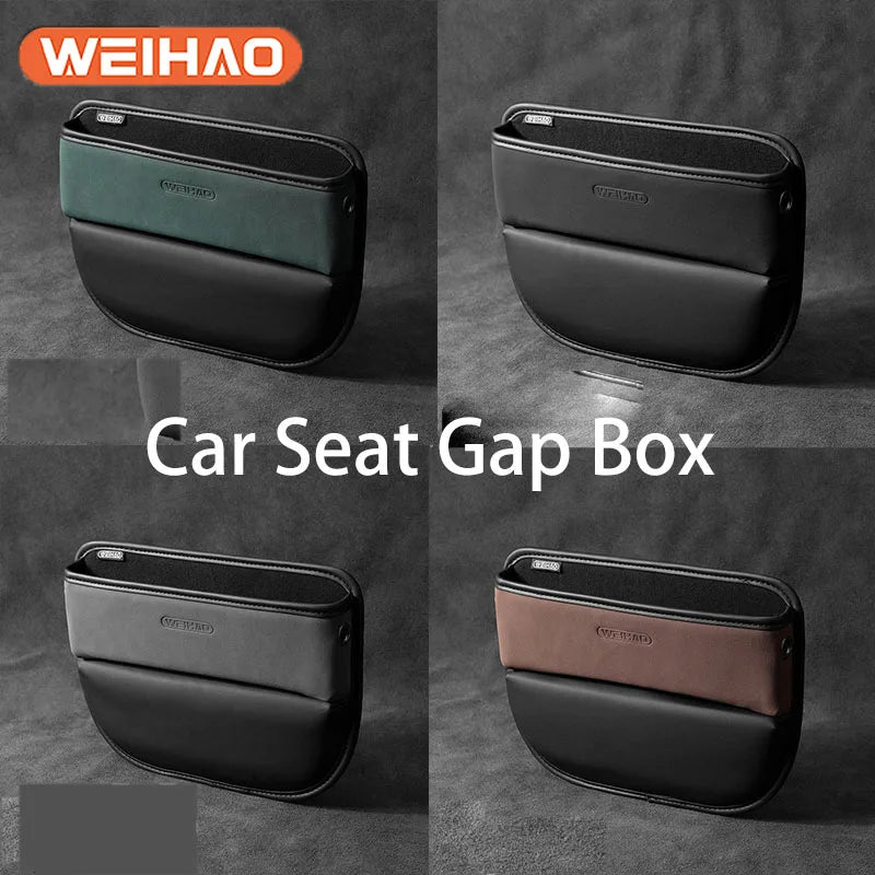 Auto zubehör Autos itz Spalt box 2 stücke Aufbewahrung sbox Sitz Seiten tasche Leder Autos itz Lücke Veranstalter Auto Vordersitz Auto Aufbewahrung ph
